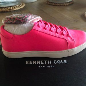 Kenneth Cole HOT PINK Summer Leather Tennis Shoe